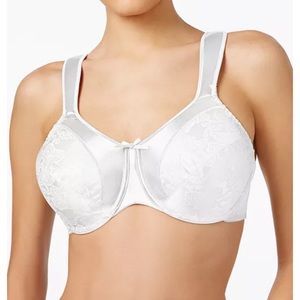 BALI SATIN TRACINGS MINIMIZER BRA WHITE NWT 46C